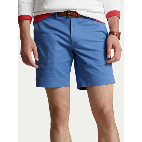 Polo Ralph Lauren Kratke hlače iz tkanine 710799213045 Modra Slim Fit