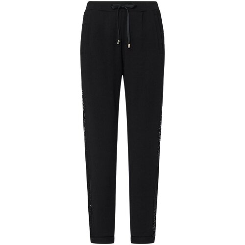 Liu Jo Spodnji deli trenirke ECS PANT.FELPA LUNGO PAILLETTES TF6143 FS576 Črna Slike