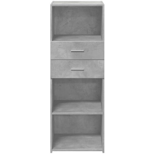  Visoka komoda boja betona 45 x 42,5 x 124 cm konstruirano drvo Slike