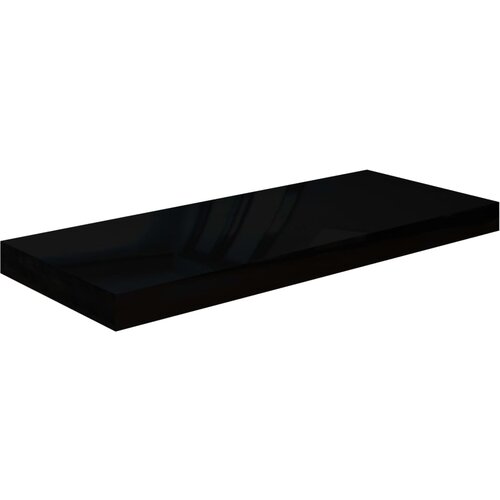 Maison Chic Lebdeče Stenska polica - Viseča Polica sijaj črna 60x23,5x3,8 cm MDF, (21784870) Cene