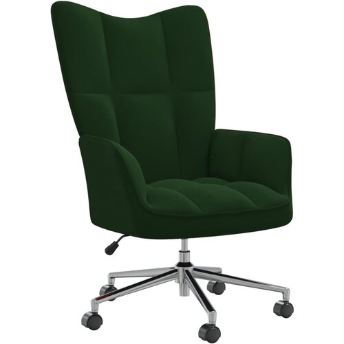 The Living Store Stol za spro&amp;scaron;čanje temno zelen žamet - Stol Za Spro&amp;scaron;čanje, (21485292) Slike