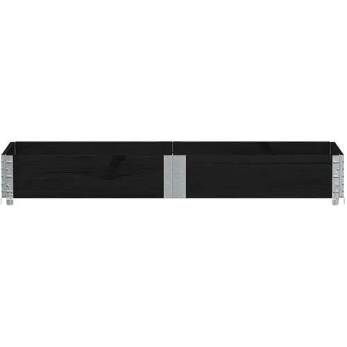  Vrtna sadilica crna 150x50 cm od masivne borovine Slike
