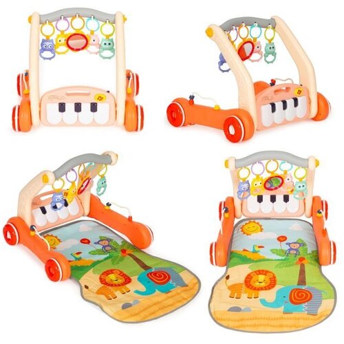 ECO TOYS Edukativna guralica sa podlogom za decu 2u1 piano Slike