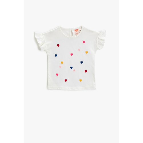 Koton Baby Girl Ecru T-Shirt Slike