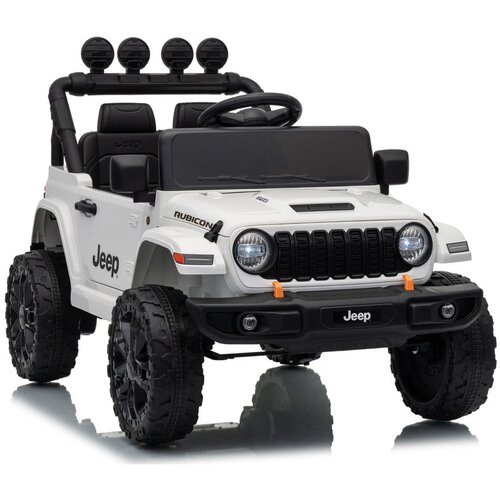 Jeep Rubicon DK-JWR558 24V White Battery-Powered Vehicle Slike