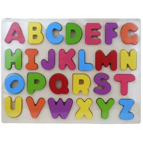 Magic Toys ABC pisane lesene velike črke sestavljanka 30x22,5cm Cene