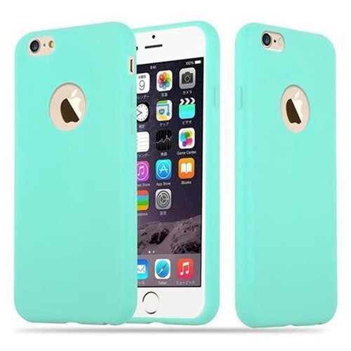 Cadorabo Ohi&amp;scaron;je, združljiv z Apple v Candy Blue - Za&amp;scaron;čitni pokrov iz fleksibilnega silikona TPU, (20569721) Slike