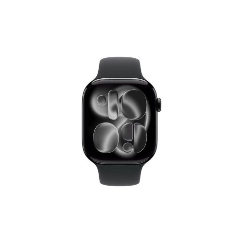 Apple Watch S11 GPS 42mm Jet Black Aluminium Case with Black Sport Band - M/L (mequ4rk/a) Cene