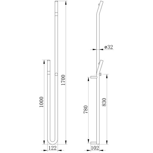 Sapho električni su&amp;scaron;ač pe&amp;scaron;kira sa tajmerom duopasso 45W 170x12 cm sjajni hrom Slike