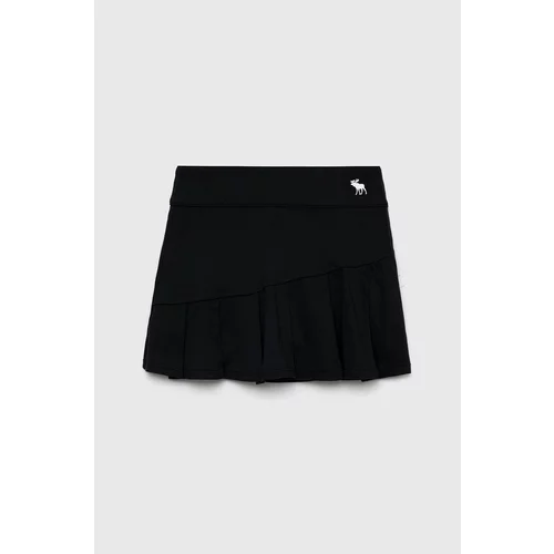 Abercrombie & Fitch Dječja suknja boja: crna, mini, širi se prema dolje