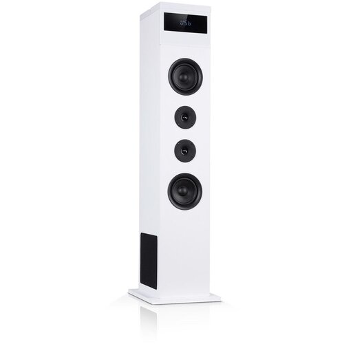Auna Karaboom 100, zvočnik, max 120 W, BT / USB / MP3 / AUX-In, držalo za tablični računalnik, bela barva Cene