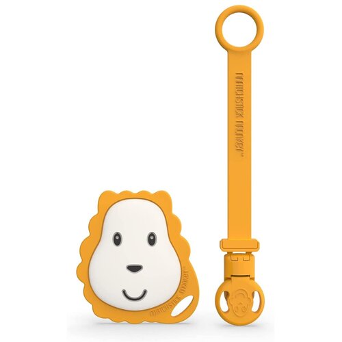Matchstick monkey Flat Face Teether & Soother Clip poklon set Lion(za djecu) Cene
