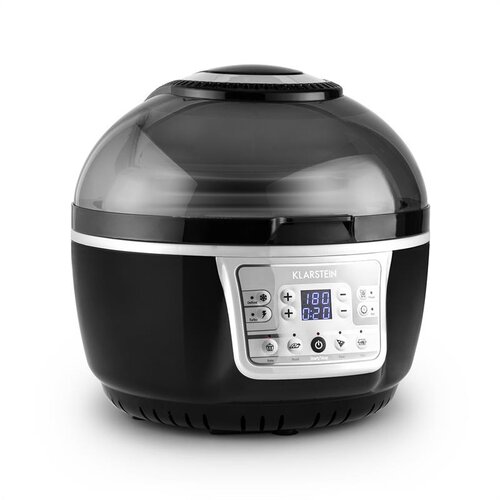 Klarstein VitAir Turbo, 1400 W, 9 l, friteza na vroči zrak, žar, pečenje, sivo-črna Cene