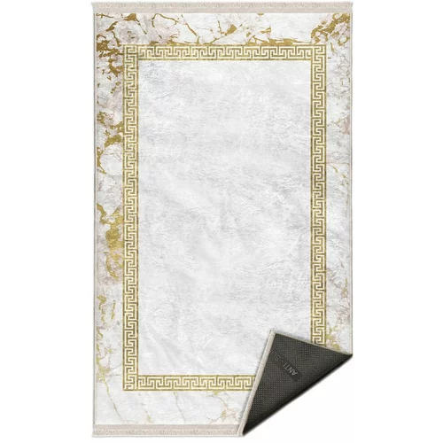 Mila Home Tepih u bijelo-zlatnoj boji 80x150 cm -