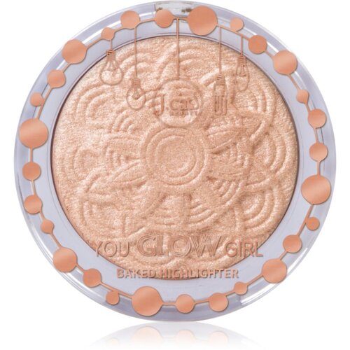 J.Cat Beauty You Glow Girl pečeni highlighter nijansa 105 Moon Light 8.5 g Slike