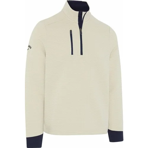 Callaway Midweight Textured 1/4 Zip Mens Fleece Ovseni kosmiči L