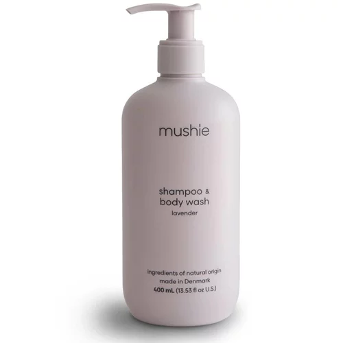 Mushie Organic Baby gel za prhanje in šampon 2v1 za otroke Lavender 400 ml