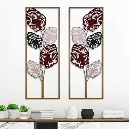 WALLXPERT salim ACH163-4 multicolor dekorativni metalni zidni dodatak set (2 komada) Cene