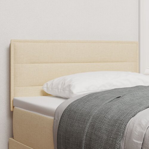 VidaXL Naslon za glavu Krem Drvo 90 cm x 40 cm x 7 cm Elegantno Slike