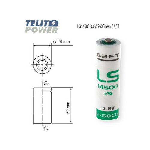 SAFT litijum AA 3.6V 2600mAh LS14500 ( 0027 ) Cene
