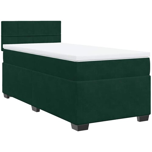 Box spring krevet s madracem tamnozeleni 100x200 cm bar&amp;scaron;unasti Slike
