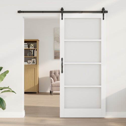 VidaXL Notranja vrata z steklom &amp;quot;ORKDAL&amp;quot; bele barve 93x211x4 cm Slike