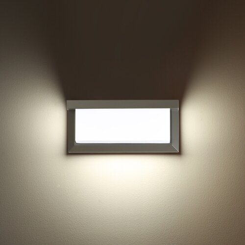  Brilagi-LED Spolja&amp;scaron;nje zidno svetlo sa senzorom BRICKY LED/12W/230V, sivo, IP54 Slike
