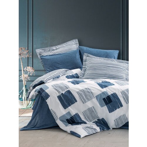 Cotton Box posteljina CB RANFORCE DOUBLE - Modern - SOLITO INDIGO Cene