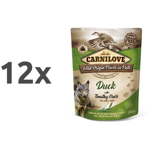 Carnilove dog adult - raca & travniški mačji rep, vrečka 300g 12 x 300 g Cene