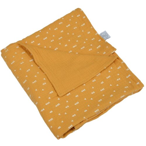 B&amp;eacute;b&amp;eacute; Douceur Žuta deka za bebe od muslina 75x75 cm &amp;ndash; Slike