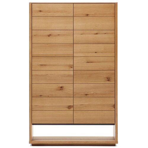 Kave Home Ormarić u dekoru hrasta u prirodnoj boji 100x163,5 cm Alguema – Cene