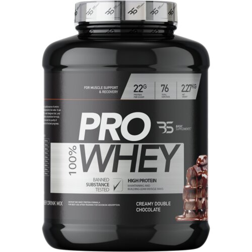 Basic Supplements pro whey protein – visokokvalitetan izvor proteina - kremasta dupla čokolada 2.27kg Cene
