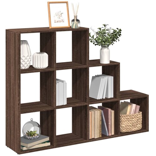 VidaXL Pregrada/regal za knjige 3razina hrast 137,5x29x103,5 cm drveni Slike