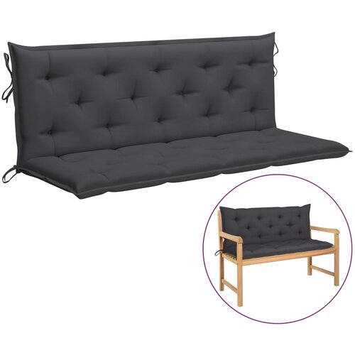 vidaXL Blazina za vrtno klop antracit 120x50x7 cm oxford tkanina, (20623668) Cene