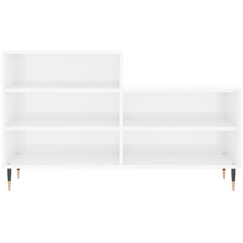  za cipele sjajni bijeli 102x36x60 cm konstruirano drvo Slike