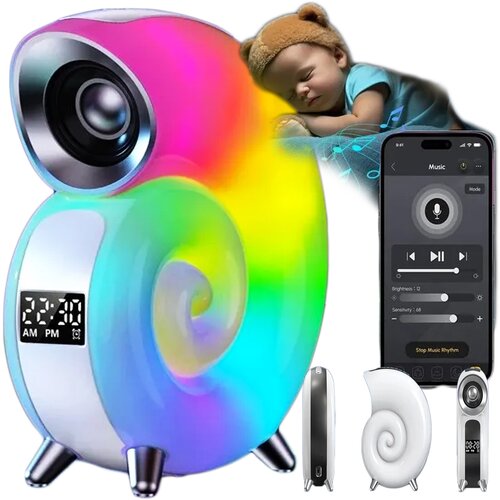  3v1 LED RGB bluetooth zvočnik in budilka Bass Boost Slike