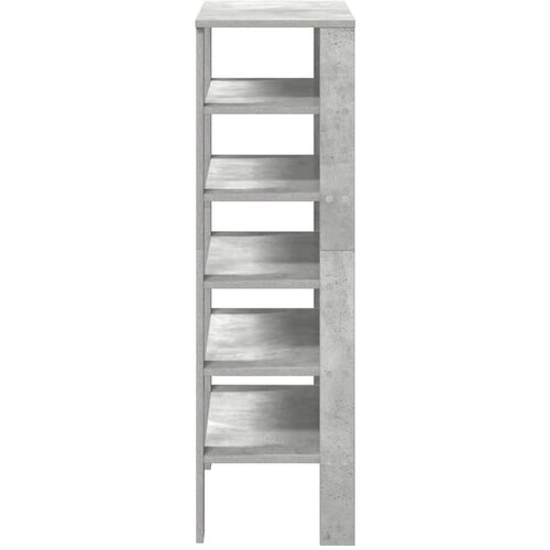  Stalak za cipele boja betona 61x32x105 cm konstruirano drvo Slike