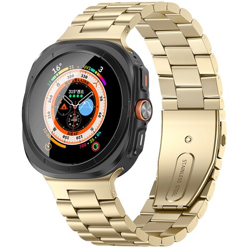 INF Pa&scaron;ček za uro iz nerjavečega jekla za Samsung Galaxy Watch Ultra - GD1020001 Gold, (21605527) Cene