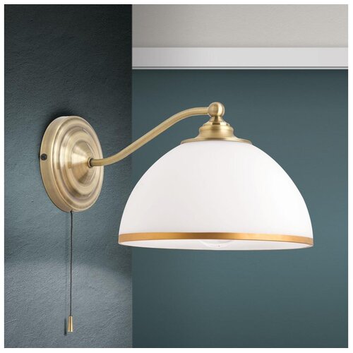 Orion wa 2-1371/1 - zidna lampa old lamp 1xE27/40W/230V bela/mesing Slike