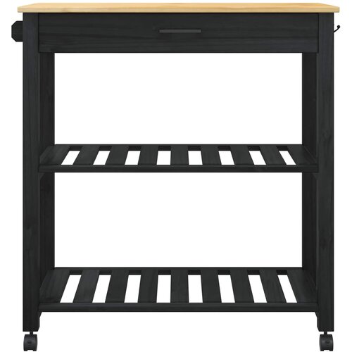  Kuhinjski kolica MONZA Crna 84 x 40 x 88,5 cm Slike