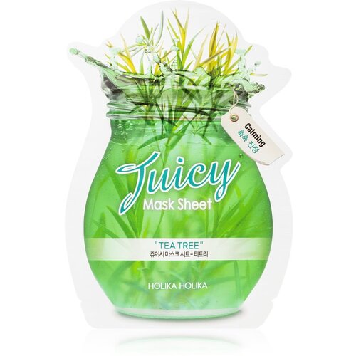 Holika Holika Juicy Mask Sheet Tea Tree Sheet maska za nepravilnosti na licu sklono aknama 20 ml Slike