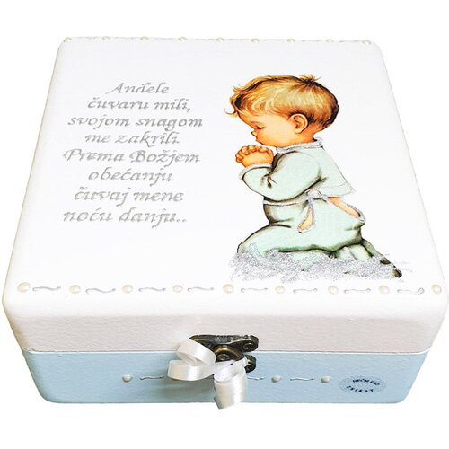  &Scaron;katlica spominov za krst &ndash; Darilo z du&scaron;o, ki ohranja dragocene trenutke - 3. 16x16x10cm -16584 Cene