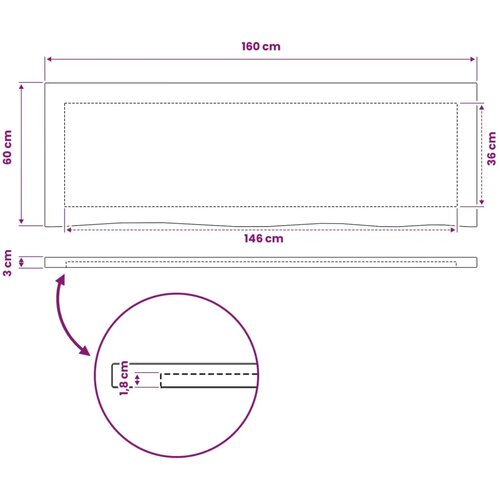  Pravokutni stolni vrh 160 x 50 x 3 cm Pravokutni - Prirodna 90 x 55 x 3 5 cm Živi rub 1 strana Slike