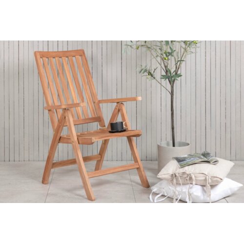 Venture Home Kenya vrtna stolica s podesivim naslonom 60 &times; 61 &times; 105 cm, prirodna boja drva Cijene