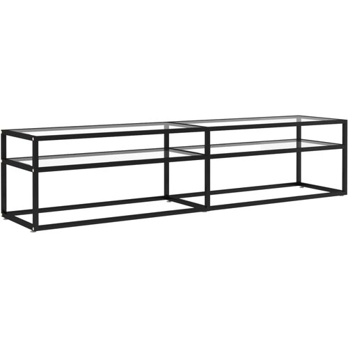 Maison Chic TV omarica - TV enota - Televizijska omarica prozorna 180x40x40,5 cm kaljeno steklo, (21701661) Cene