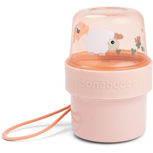 Done By Deer tiny farm to go 2u1 posuda za grickalice, roze Slike