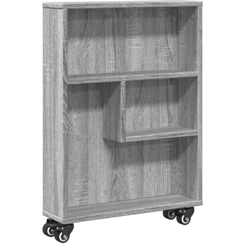 vidaXL Uska kolica za pohranu boja hrasta 48x13x68cm konstruirano drvo Cijene