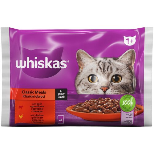 whiscas purina hrana za odrasle mačke whiskas, 1+ godina, 4x85g Cene