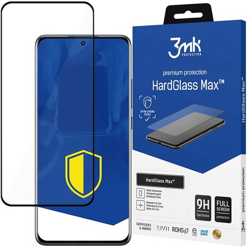 3mk HARDGLASS MAX ZA XIAOMI 12/12X ZAŠČITNI OVITEK IZ KALJENEGA STEKLA ČRNO, (22000344) Cene
