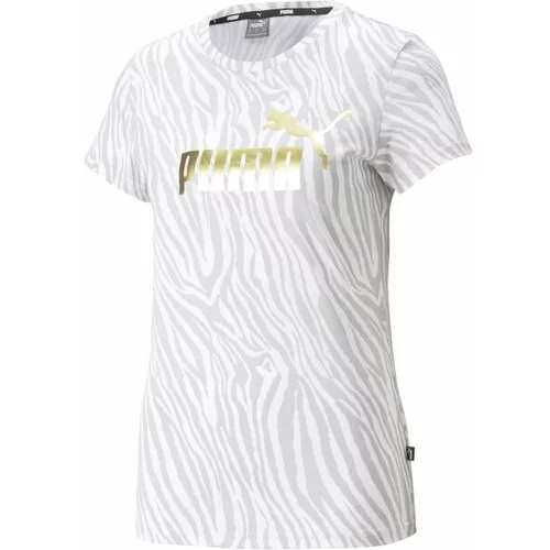 Puma ESS+ TIGER AOP TEE Ženska majica, bijela, veličina